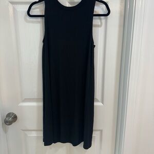 Elegant Black Sleeveless Black Dress Vera midi modal